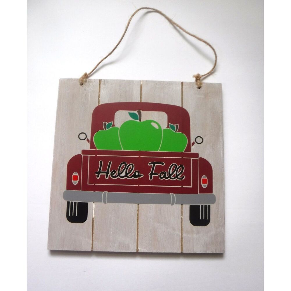 Wooden Sign / Home Decor - Fall Apples